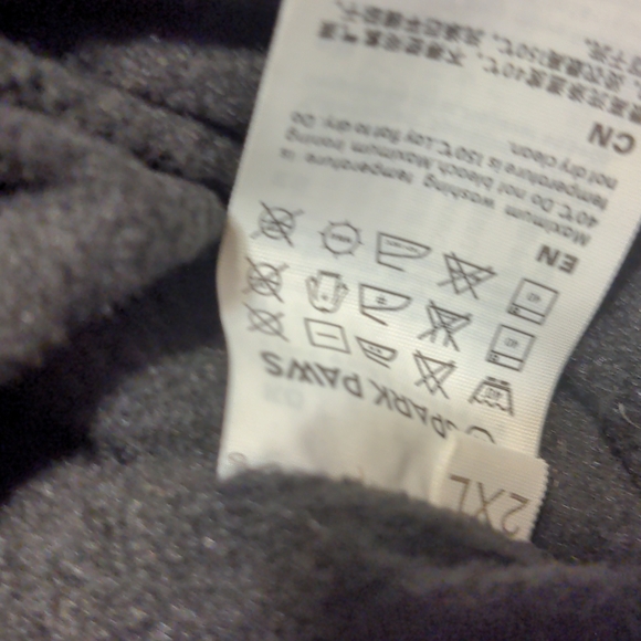 Spark paws red puffer fleece lined  faux fur brim  hoodie multiple sizes availab - Picture 9 of 9